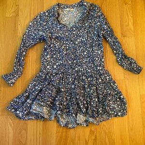 Francesca's Collections Blue Floral Dress